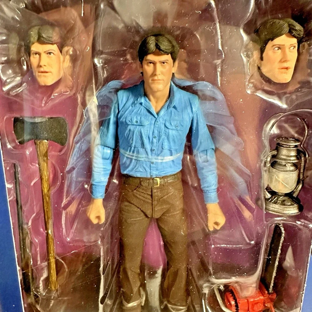 NECA Evil Dead Ultimate Ash Action Figure Complete w Accessories Open Box